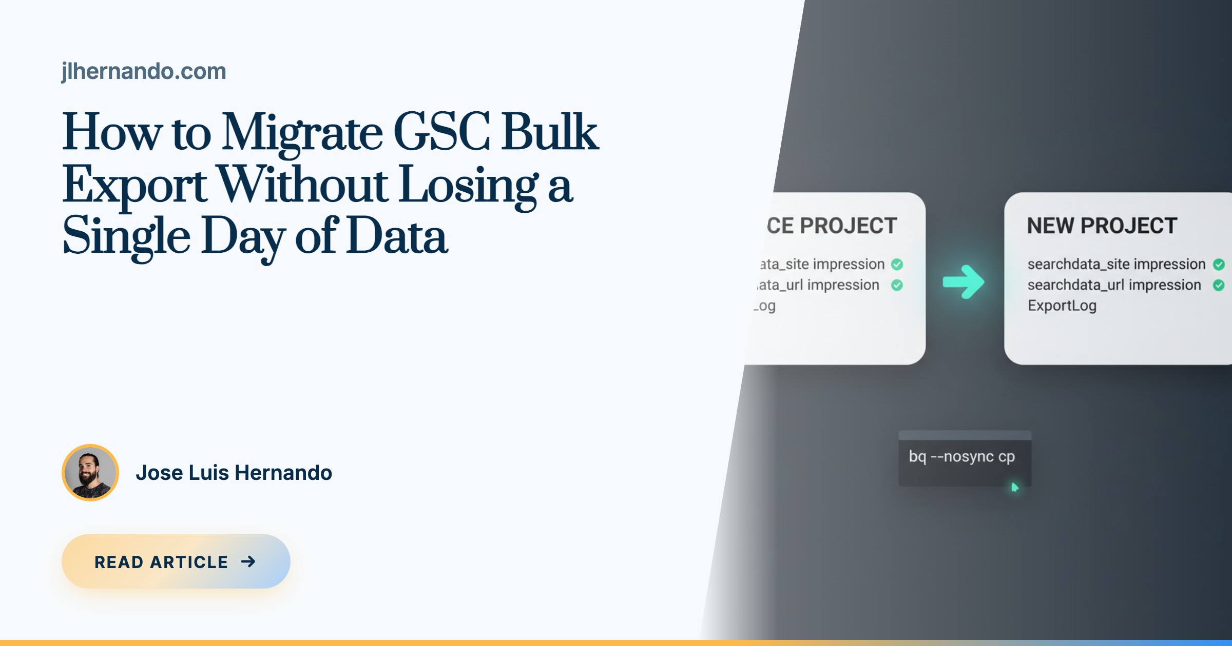 Migrate GSC Bulk Export Without Losing Data