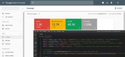 GSC Index Coverage Extractor: Bulk Download