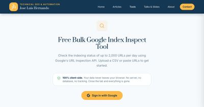 Google Index Checker 2.0: Free Webapp + CLI Tool